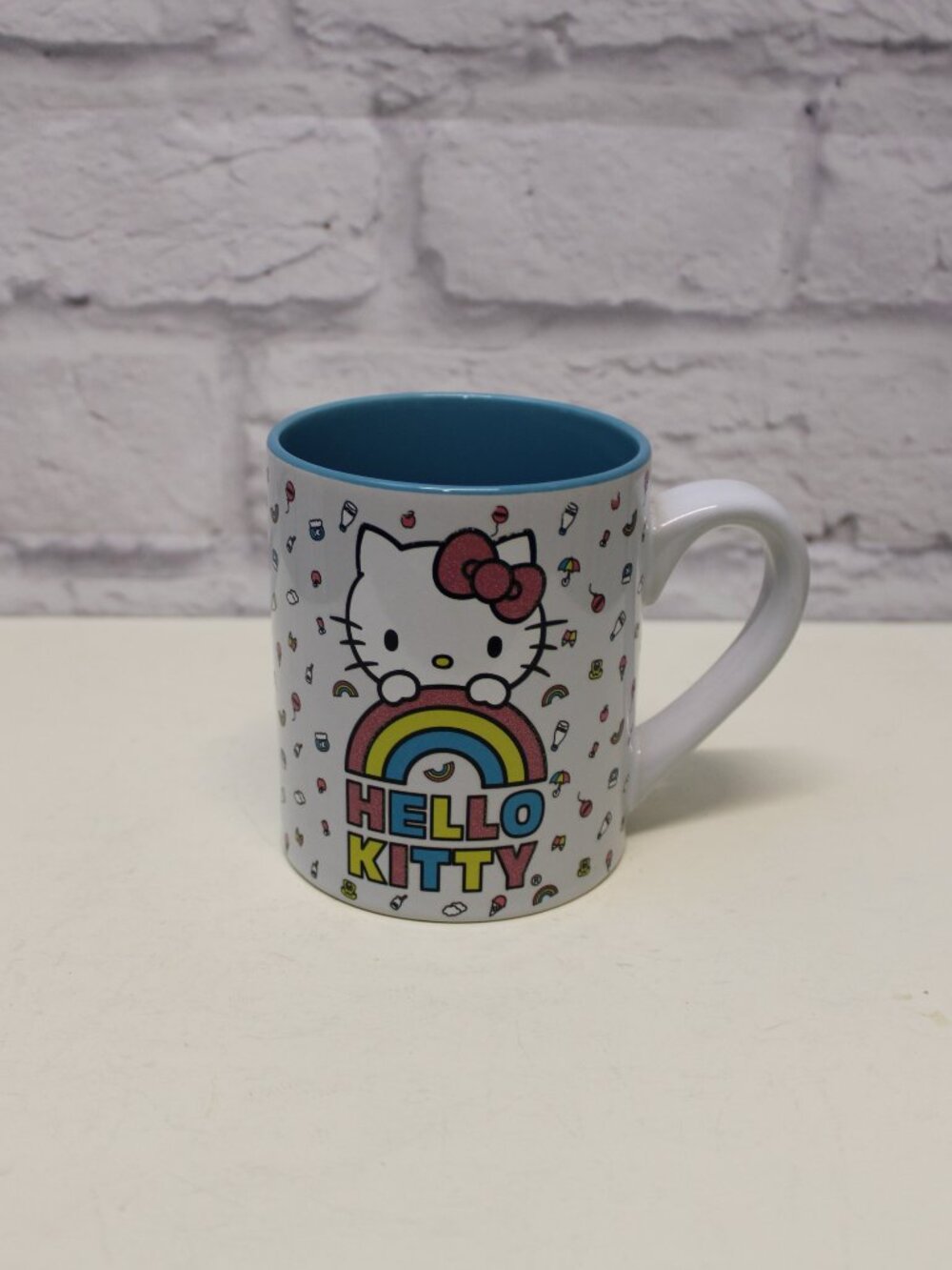 Hello Kitty Rainbow Glitter Ceramic Coffee Mug